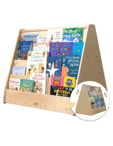 Estantería Montessori Doble Cara Kidi House 4 Niveles 82x48 cm