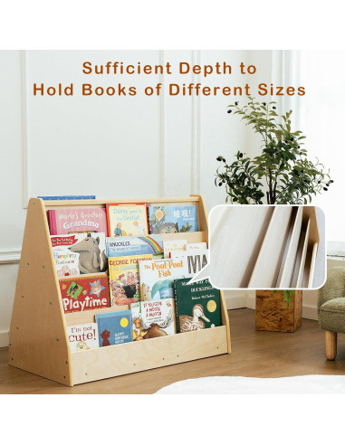 Estantería Montessori Doble Cara Kidi House 4 Niveles 82x48 cm