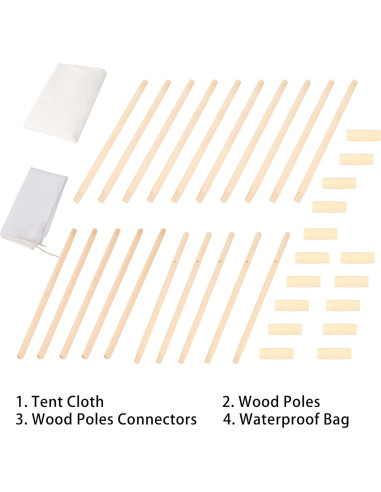 Tienda Teepee Grande 2.13 m Betterhood para Adultos y Niños