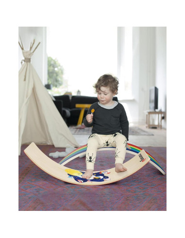 Tablero de Equilibrio de Madera nonogo 88.9 cm para Niños y Adultos