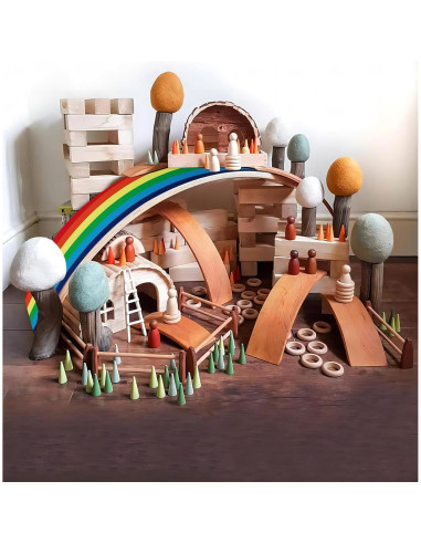 Tablero de Equilibrio de Madera nonogo 88.9 cm para Niños y Adultos