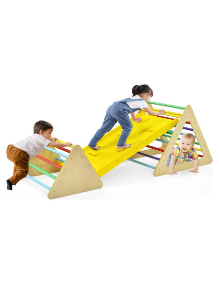 Juguete de Escalada Costzon Triángulo de Madera 3 Piezas