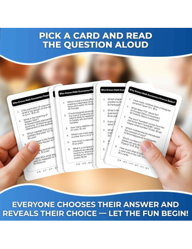 Juego de Cartas Educativo QUOKKA Matemáticas y Finanzas - 500 Preguntas