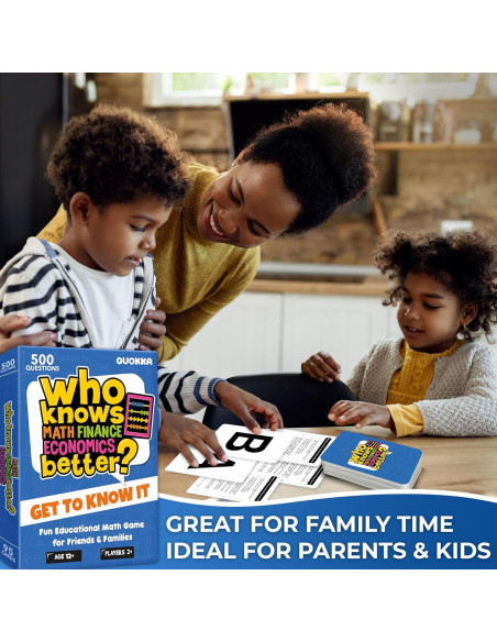 Juego de Cartas Educativo QUOKKA Matemáticas y Finanzas - 500 Preguntas