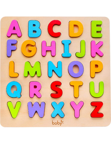 Rompecabezas de Letras y Números de Madera KIDS TOYLAND