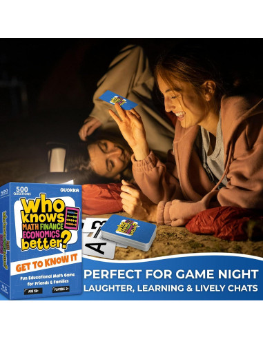 Juego de Cartas Educativo QUOKKA Matemáticas y Finanzas - 500 Preguntas