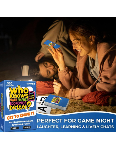 Juego de Cartas Educativo QUOKKA Matemáticas y Finanzas - 500 Preguntas