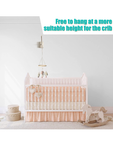 Brazo Móvil de Madera Tuiiopoli para Cunas - Soporte Blanco