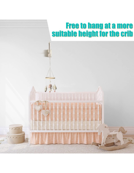 Brazo Móvil de Madera Tuiiopoli para Cunas - Soporte Blanco