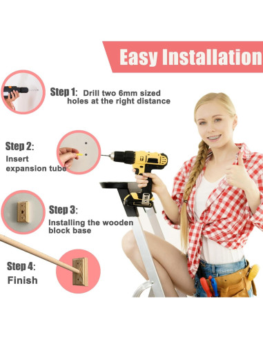 Brazo Móvil de Madera Tuiiopoli para Cunas - Soporte Blanco