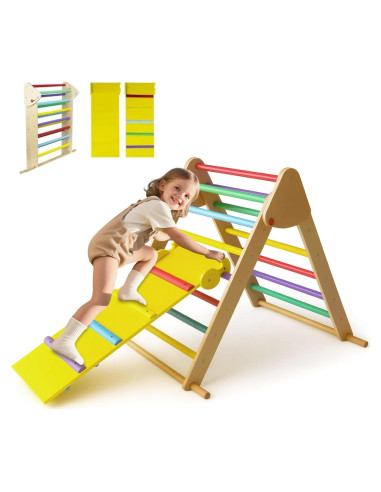 Escalador Triangular Beipoo de Madera Montessori para Niños