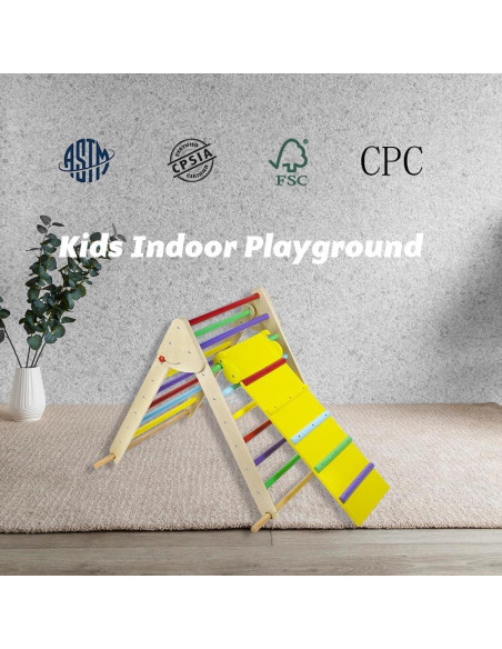 Escalador Triangular Beipoo de Madera Montessori para Niños