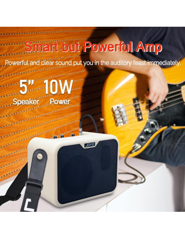 Amplificador de Bajo JOYO MA-10B 10W Portátil con Correa