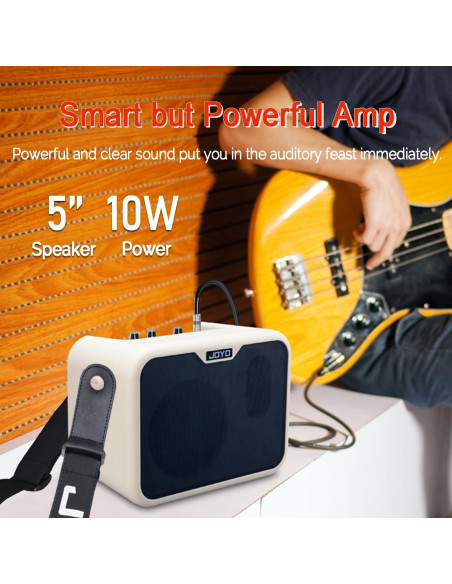 Amplificador de Bajo JOYO MA-10B 10W Portátil con Correa