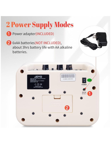 Amplificador de Bajo JOYO MA-10B 10W Portátil con Correa