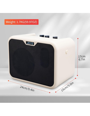 Amplificador de Bajo JOYO MA-10B 10W Portátil con Correa
