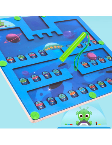 Rompecabezas Magnético de Letras Montessori YUNHE OVNI 0.55 kg