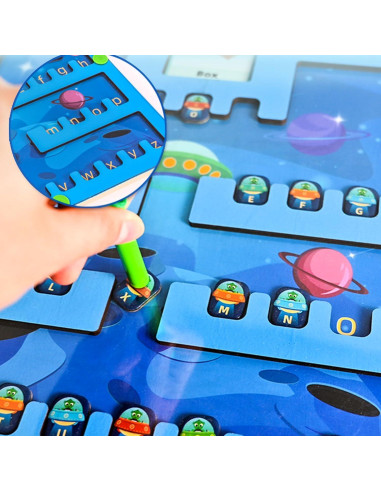 Rompecabezas Magnético de Letras Montessori YUNHE OVNI 0.55 kg