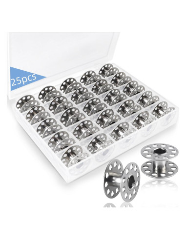25 Bobinas de Metal TKYZMS para Máquina de Coser - Clase 15