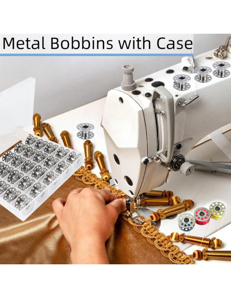 25 Bobinas de Metal TKYZMS para Máquina de Coser - Clase 15