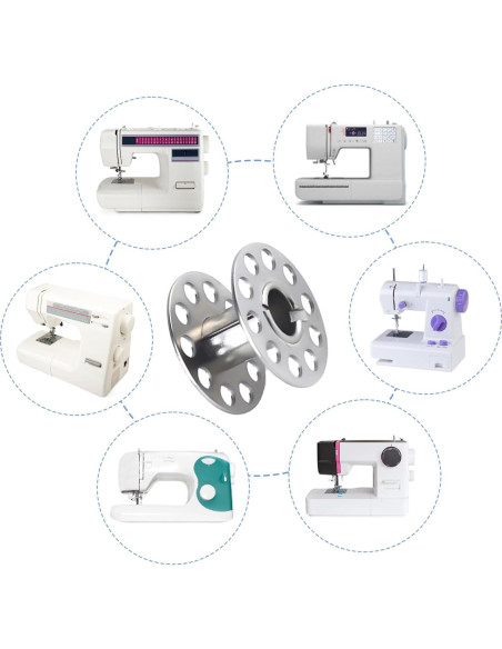 25 Bobinas de Metal TKYZMS para Máquina de Coser - Clase 15