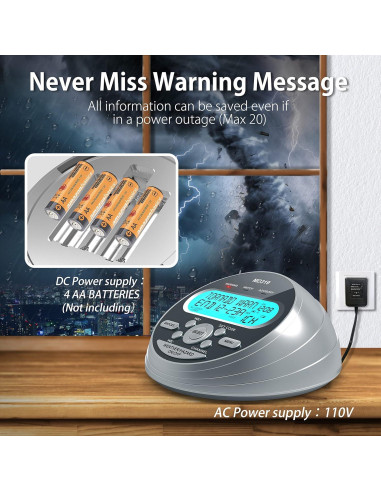 Radio de Emergencia Portátil Emgykit con Manivela y Alerta NOAA