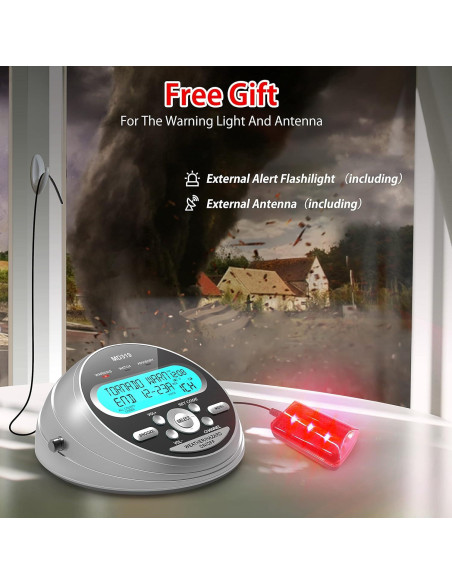 Radio de Emergencia Portátil Emgykit con Manivela y Alerta NOAA