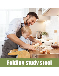 Torre de Aprendizaje Plegable Qorkhogr para Niños Beige 2