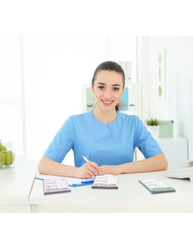 Bloc de Notas Espiral Gueevin para Enfermeras - 4 Pcs 10x15 cm