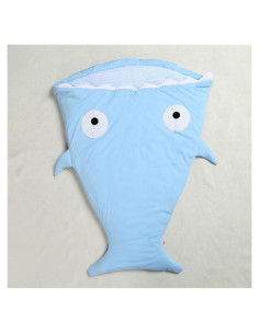 Saco de dormir tiburón Genérica para bebés 0-2 años azul