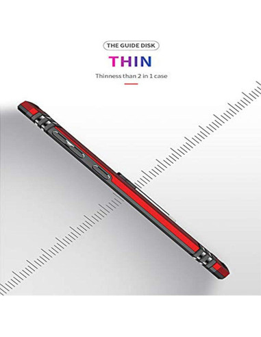 Funda híbrida rosa para Huawei P Smart Z / Y9 Prime 2019 con soporte