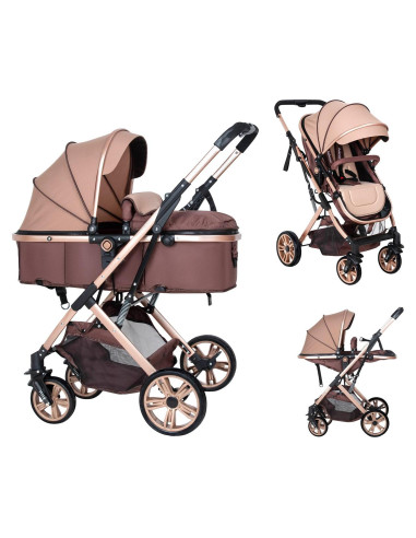 Cochecito de bebé PEARLOVE HA321 Plegable con Capota Ajustable