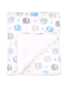Manta de Bebé Everyday Kids Elefante Azul 101.6x76.2 cm