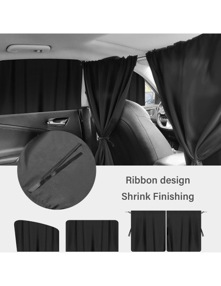 Kit de Sombrillas para Ventanas de Coche Stacool 5PCS - Privacidad y Sombra