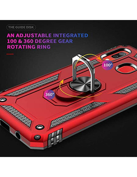 Funda híbrida rosa para Huawei P Smart Z / Y9 Prime 2019 con soporte