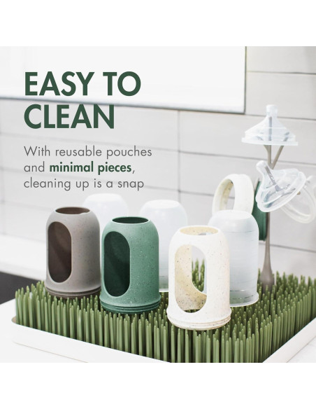 Botellas Anticólico Boon Nursh 8 Oz Silicona Segura Verde