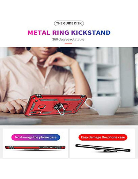 Funda híbrida rosa para Huawei P Smart Z / Y9 Prime 2019 con soporte