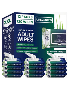 Toallitas Húmedas Extra Grandes OPTEEL 720ct para Adultos