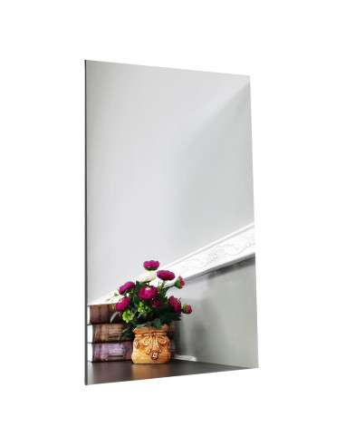 Espejo acrílico rectangular FixtureDisplays 20x16 pulgadas a prueba de roturas