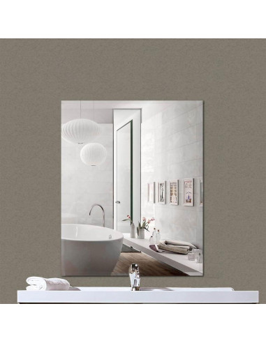 Espejo acrílico rectangular FixtureDisplays 20x16 pulgadas a prueba de roturas