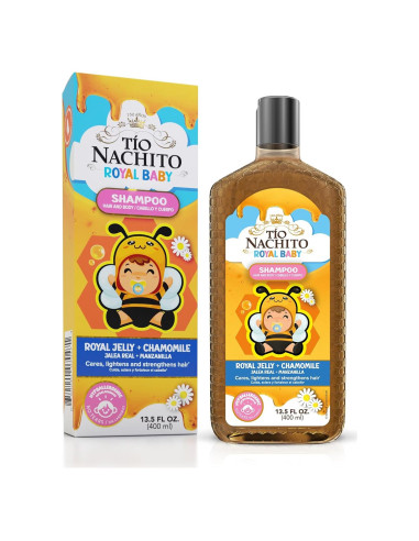 Champú Real Tio Nacho para Bebés 400 ml - Hipoalergénico, Sin Lagrimas