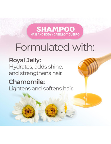 Champú Real Tio Nacho para Bebés 400 ml - Hipoalergénico, Sin Lagrimas