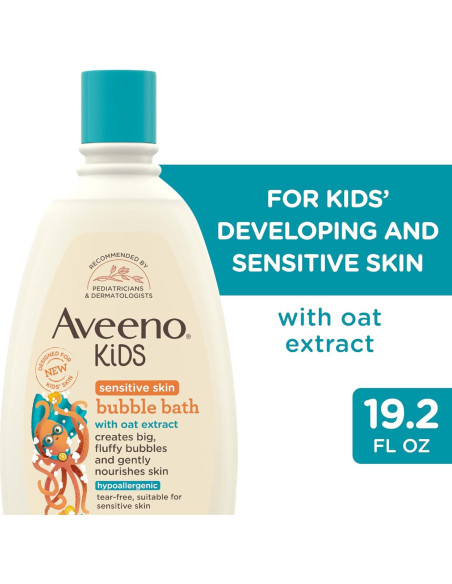 Baño de Burbujas Aveeno Kids 567 ml Piel Sensible Avena