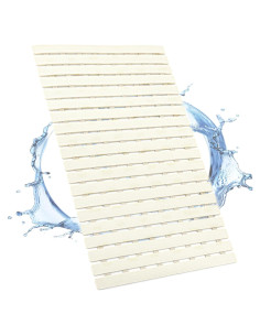 Alfombra de Ducha Antideslizante BYTANA 69.85x39.88 cm Marfil