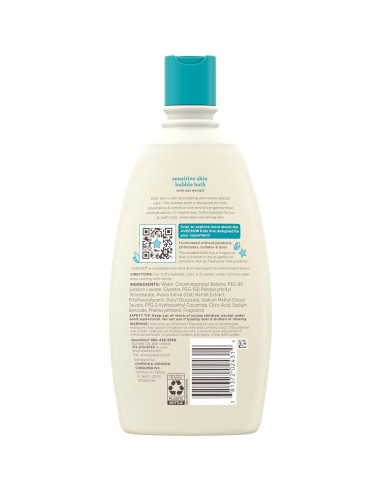 Baño de Burbujas Aveeno Kids 567 ml Piel Sensible Avena