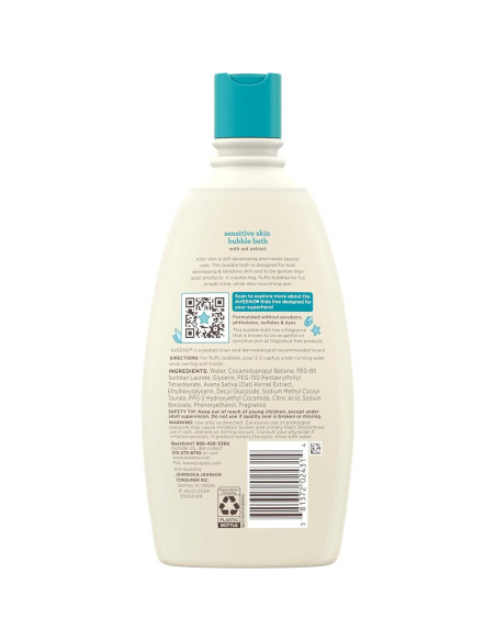 Baño de Burbujas Aveeno Kids 567 ml Piel Sensible Avena