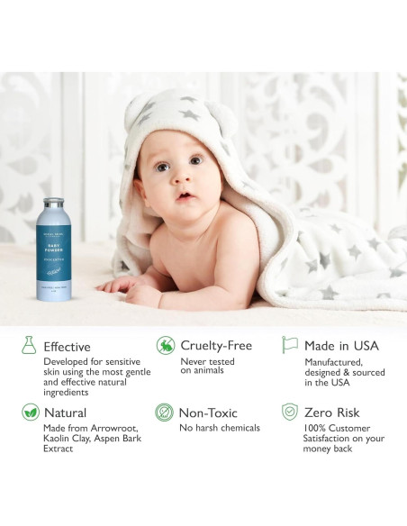 Polvo para Bebés Natural SoCal Suds 113.4g Sin Talco 2-Pack