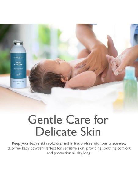 Polvo para Bebés Natural SoCal Suds 113.4g Sin Talco 2-Pack