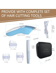 Cortadora de Cabello FBO G-1555 - Silenciosa, Impermeable, Recargable 2