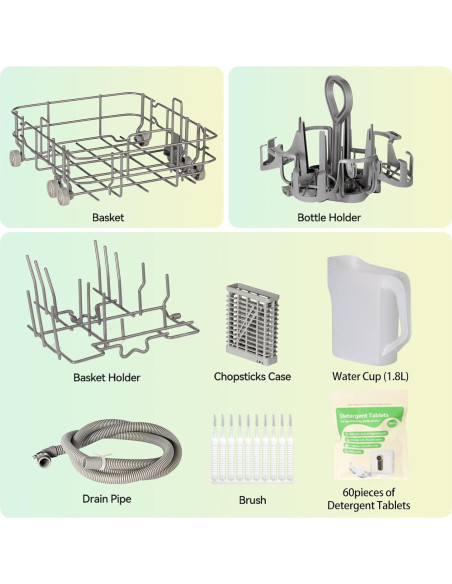 Lavadora de Biberones IAGREEA 3.2L con Secado y Esterilización Lavadora de Biberones IAGREEA 3.2L con Secado y Esterilización